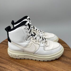 Nike Air Force 1 High Utility 2.0 Shoes Womens Size 9.5 White Leather Sneakers